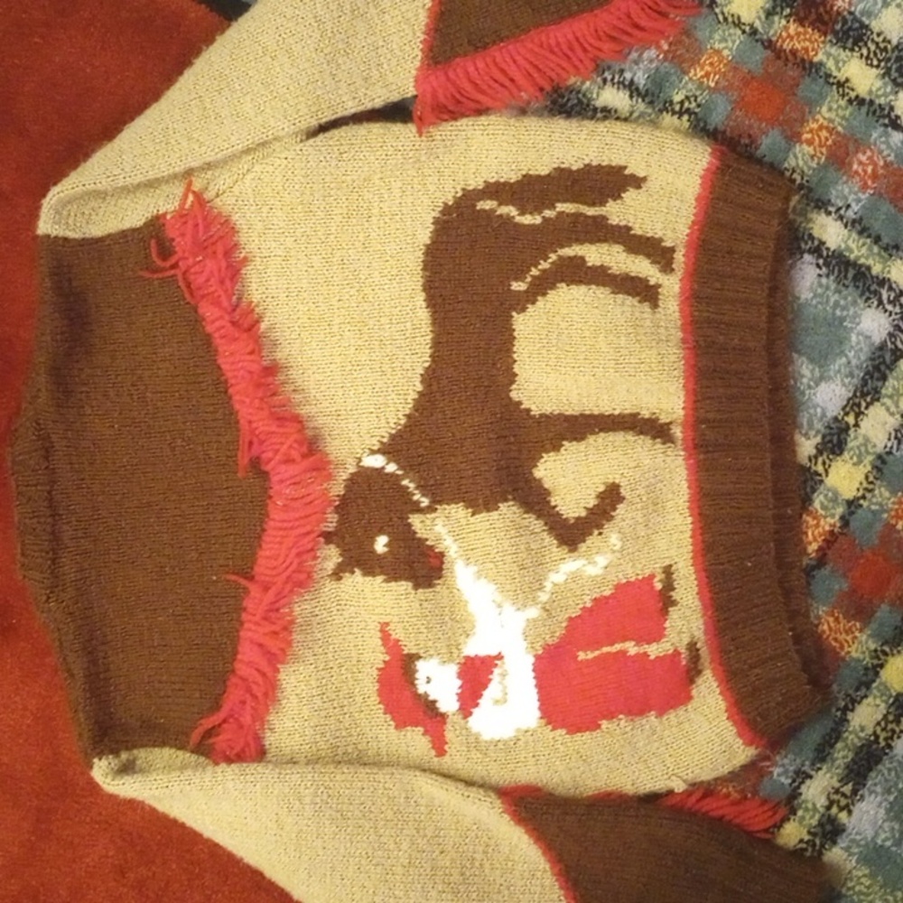 Vintage Cowboy Sweater Boys Sz 5 - Picture 6 of 7